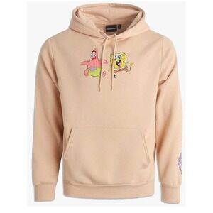 Nickelodeon Spongebob Squarepants Soft Fleece Pullover Graphic Hoodie Mens S NWT